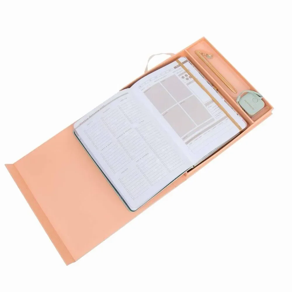 Blogilates 12 Week Fit Journal Hardcover Fitness Planner w/ Elastic Closure New